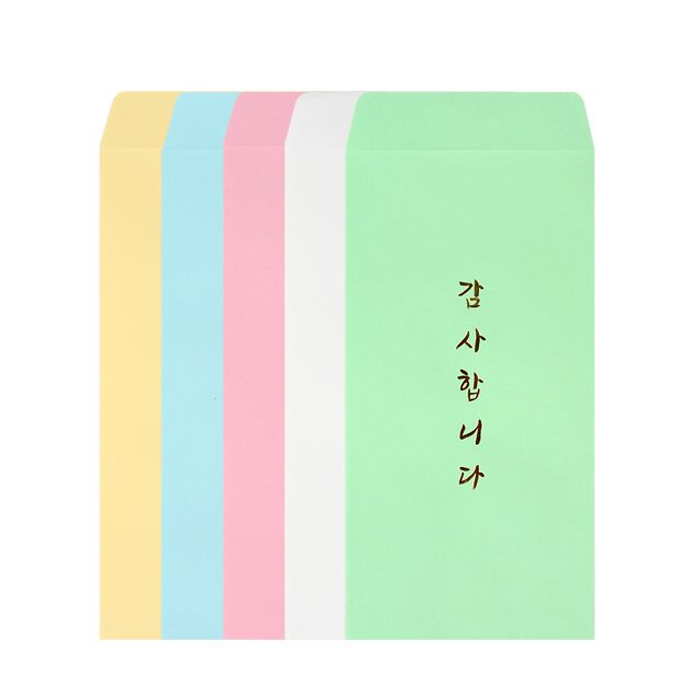 감사합니다 봉투단일 6매