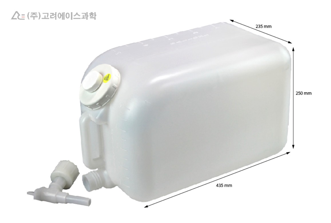디스펜싱 저그 20L 사각 증류수 보관통