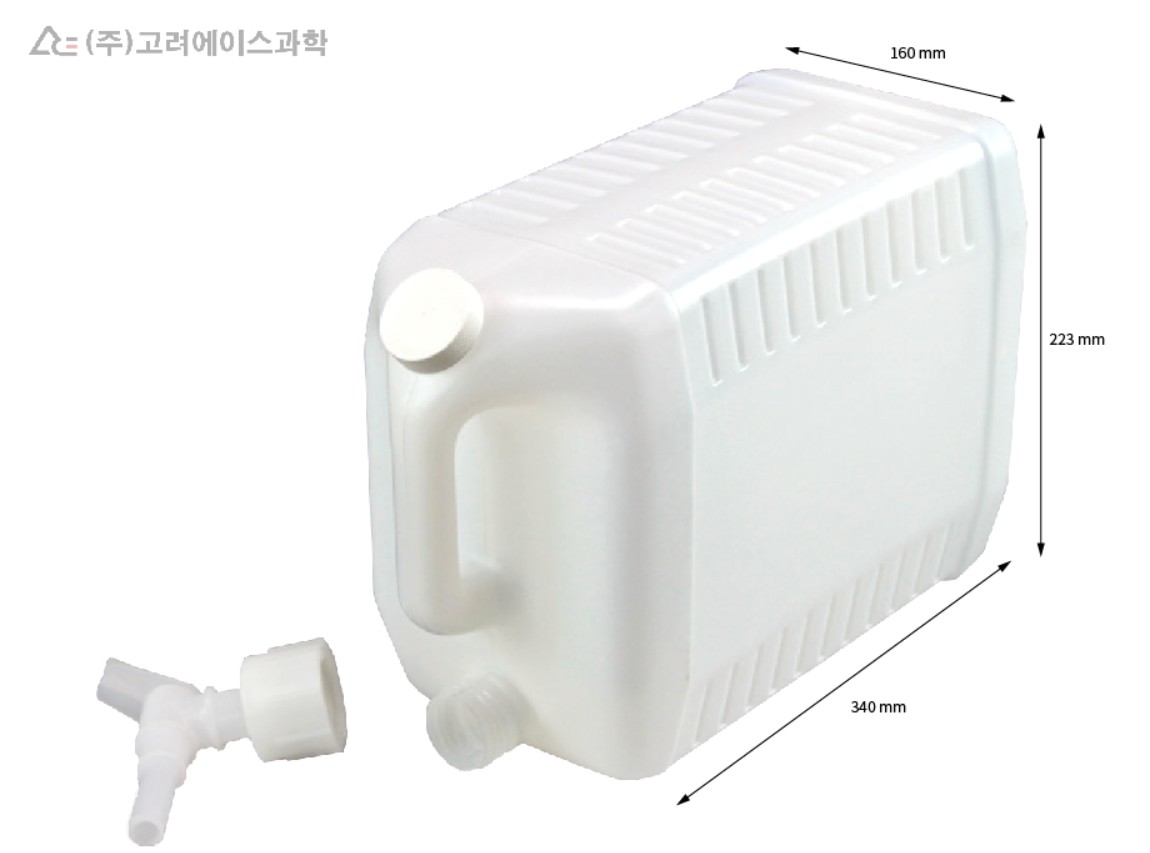 디스펜싱 저그 10L 사각 증류수 보관통