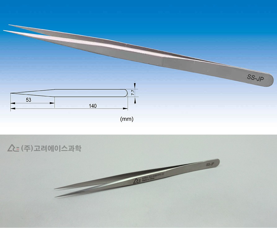 랩터치 초경질 스테인리스 고정밀 포셉 140mm